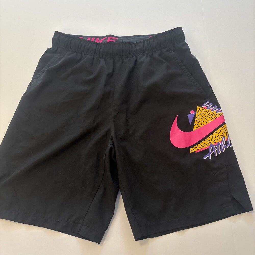 Nike Dri-FIT Flex Throwback Graphic 90s Geometric Swoosh Athletic Shorts Small